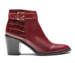 Botas con croco Bordeaux de Oggi